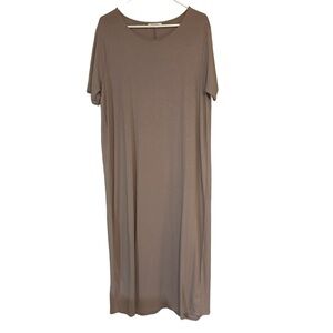 Zenana Dress Tan NWOT 2x